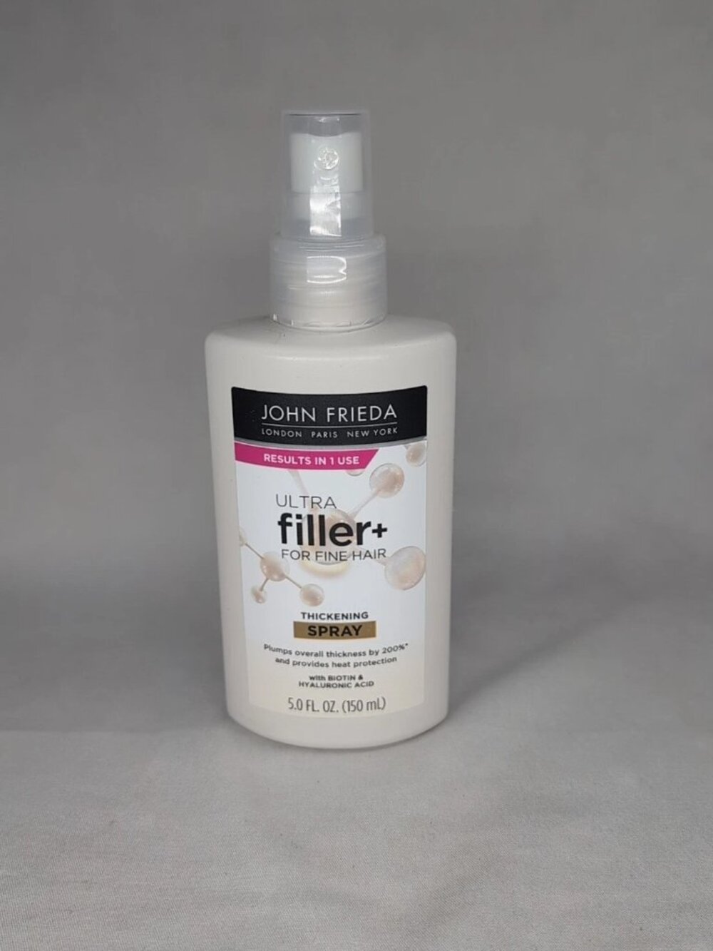 John Frieda ULTRA filler+ Thickening Hair Spray 5 oz Fine Hair Volume Lift Spray